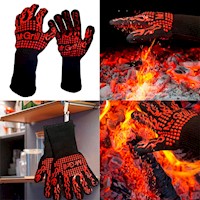 Guantes de Fuego- Rojo | Resistentes a Altas Temperaturas